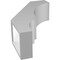 Ekena Millwork 5 1/2-in. W x 14-in. D x 22-in. H Balboa Architectural Grade PVC Knee Brace BRCP055X14X22BOA - alternate 3